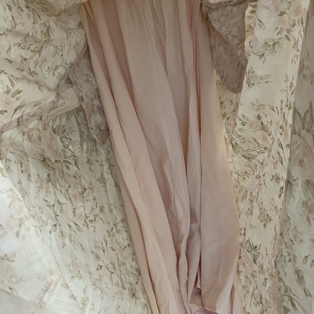 Polagram Floral light Pink Dress large - Picture 5 of 6